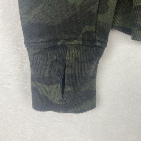 Lululemon Scuba Zip Up Sweater Womens 8 Green Camouflage Hooded Sweatshirt - Picture 7 of 10